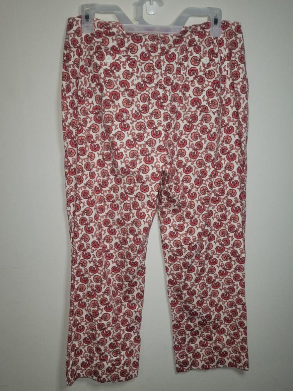 Ann Taylor Loft Stretch Size: 10 Paisley Cropped Pants
